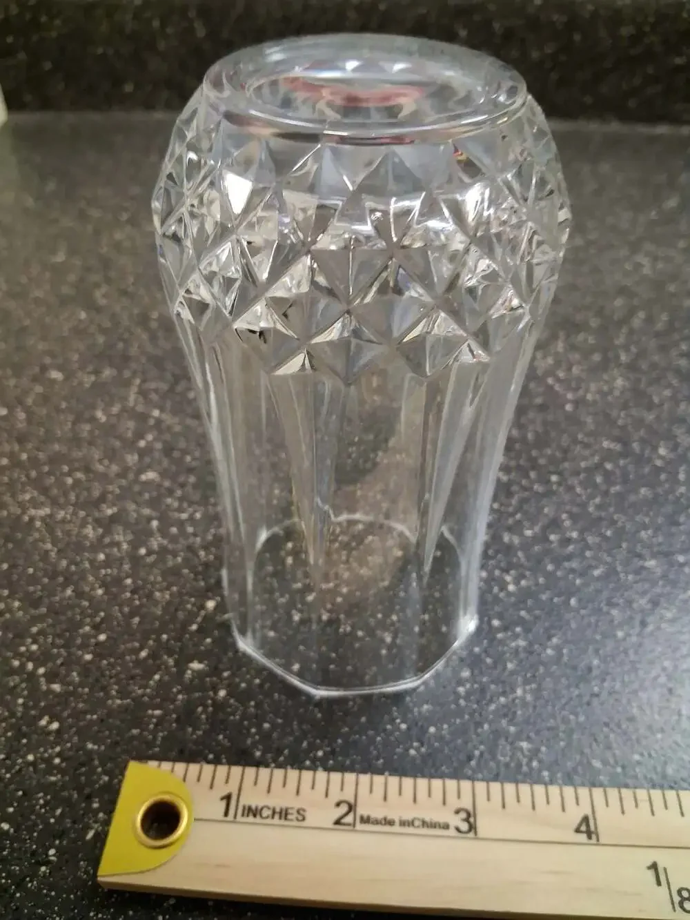 Cristal D'Arques Durand Longchamp Clear Diamond Cut Tumbler Glass